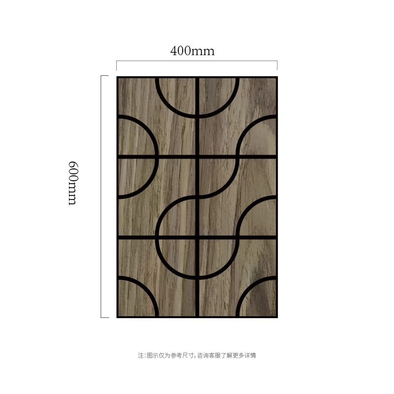 アークグリッド木製MDF-on-PET吸音壁パネル アークグリッド木製MDF-on-PET吸音壁パネル