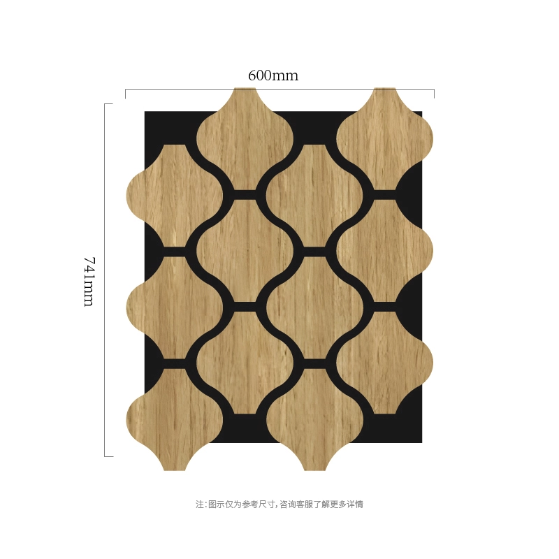 Clover ChainモジュラーMDF-on-PET吸音壁パネル Clover ChainモジュラーMDF-on-PET吸音壁パネル