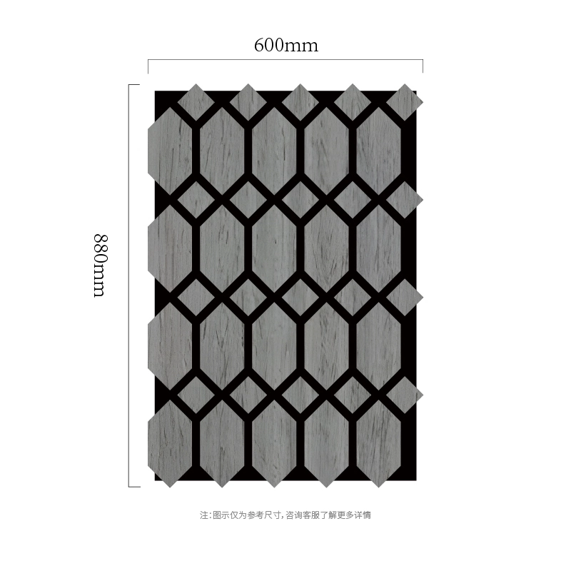 ファセット六角格子 MDF-on-PET 吸音壁パネル ファセット六角格子 MDF-on-PET 吸音壁パネル